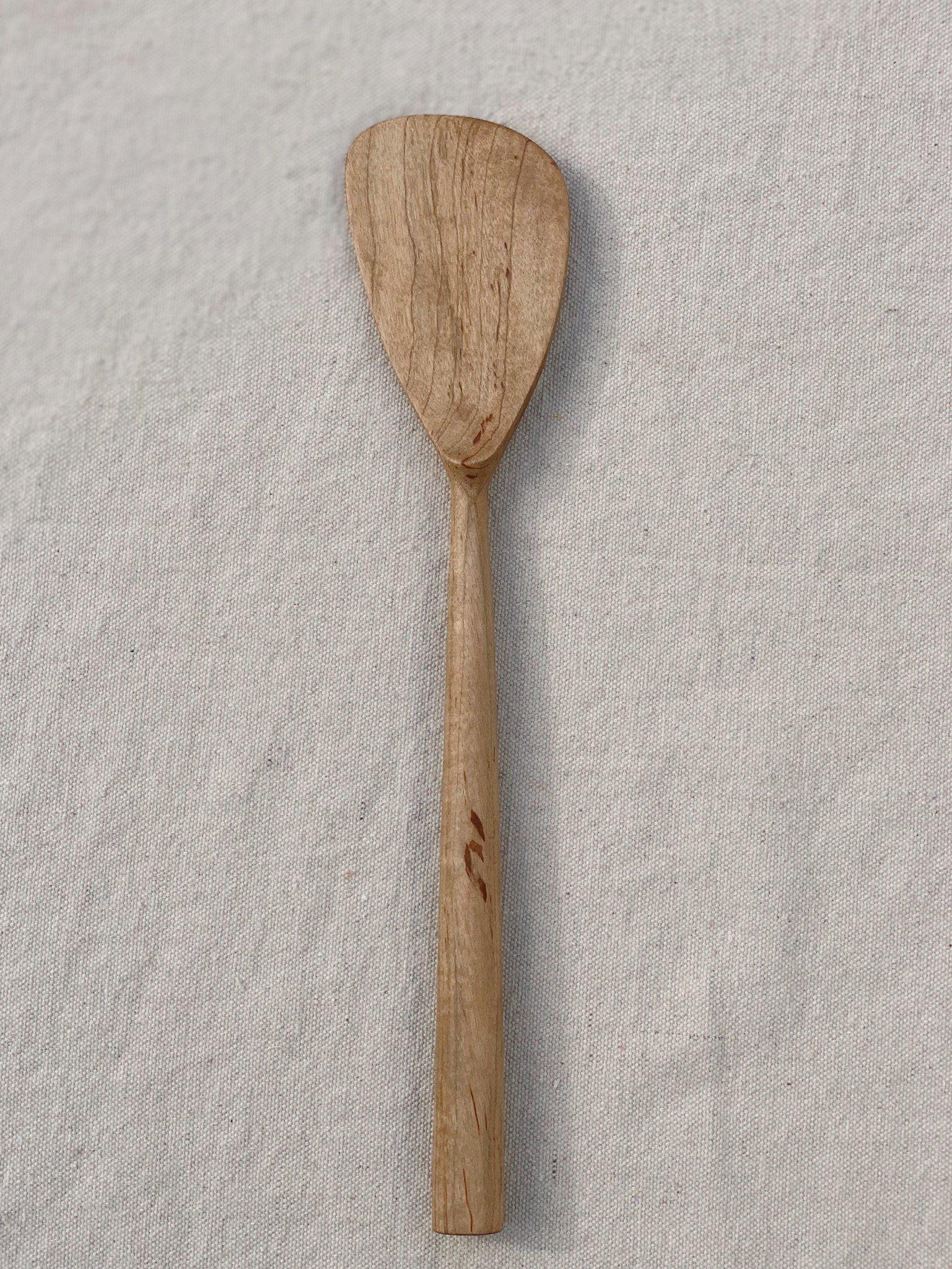 Handmade Maple Wood Flat Paddle Spatula - Four Leaf Wood Shop